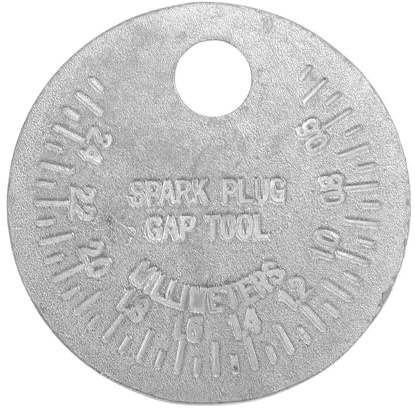 HONMEET Präzises Zündkerzenabstandsmessgerät aus Aluminiumlegierung Leichtes Zündkerzen Werkzeug für Genaue Messung von 0,020 1,00 Inch Abstand