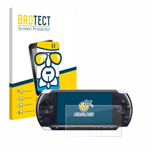 BROTECT Schutzglas für Sony PSP 3000 | Transparenter Displayschutz Made in Germany Schutzfolie Panzer Folie Glas 9H Anti-Fingerprint Einfache Montage Clear