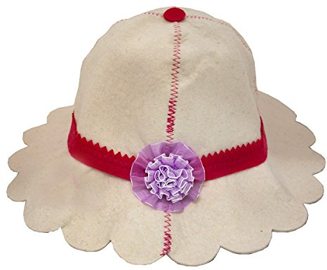 Chapeau de sauna Panamotschka - (capuchon en feutre, bonnet de saune) pour femme