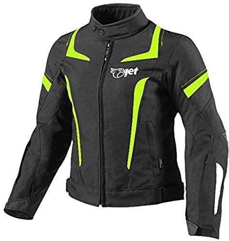 Jet Motorcycle Motorradjacke Frauen Damen Sommer Winter Gepanzerte Textilwasserdichte ELEKTRA (XL (14/16), Flur)