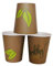50 bicchieri di carta da 240 ml, ecologici, per cappuccino, feste, all'aperto, tazze da tè, bio
