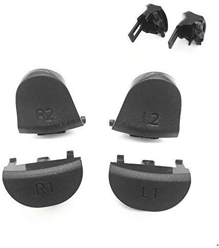 GGZone Bouton de déclenchement L1 R1 L2 R2 avec ressort pour manette PS4 Pro JDS 040 JDM 040 (comprend ressorts, remplacement pour boutons endommagés)