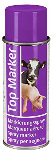 Kerbl Viehzeichenspray | 500 ml, Violett, farbintensives und schnell trocknendes Markierungsspray für Rinder, Schweine und Ziegen