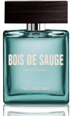 Yves Rocher Bois de Sauge Eau de Toilette, Intensiv aromatische Frische für Herren, 1 x Zerstäuber 50 ml