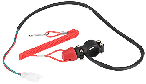 Interruttore del Motore Fuoribordo, 22mm 7/8 Interruttore del Fermo di Arresto del Motore Interruttore di Accensione del Motore Fuoribordo della Barca del Motociclo con Cavo del Cordino di Sicurezza