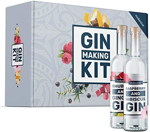 Gin Making Kit - Make Your Own Pink Gin, Raspberry & More - Gifts For Her Idea for Birthday or Christmas - Craft Kits By Makester