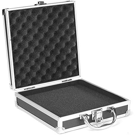 Aluminium-Tragetasche, Mini-Aluminium-Koffer, Schaumstoff-Aktentasche, Werkzeugkoffer, Tragetasche, tragbarer Werkzeugkoffer
