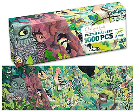 DJECO DJ07644 P. Galerie Eulen und Vögel geschicklichkeitsspiele, bunt