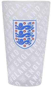 FOCO Football World Cup European England Frosted Tumbler Glass Kitchenware Drinking