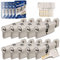 GERCAR - Pro - Lot 10x cylindre à bouton 60 mm - 10x cylindre serrure/barillet de porte d'entree/interieure avec bouton 30/30 mm - En laiton Avec 50 clés - Longueur : 60 mm, A: 30 B : 30