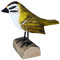 your castle Dekovogel Holzvogel Sommergoldhähnchen handgearbeitet aus Lindenholz in Geschenkbox 11 x 10 cm