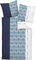 Janine Kissenbezug Mako-Satin blau Größe 40x80 cm