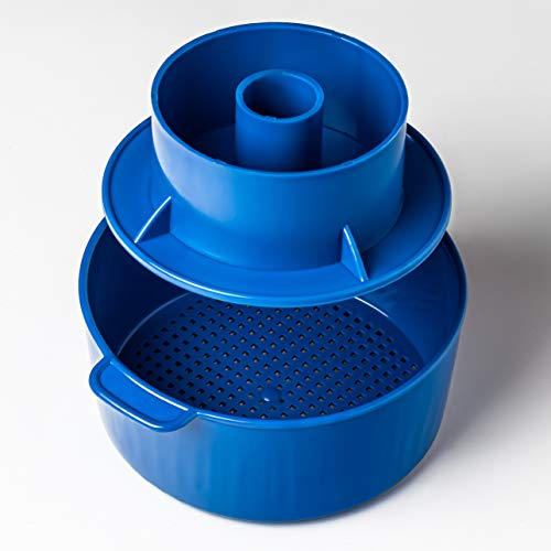 Hozprom Cheese Molds Manufacturer Hard Cheese Mold + Press Follower 1.2L Blue | Polymer, Plastic, Cheesemaking, Cheese Mold