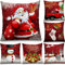 Tatuo 6 Stück Weihnachten Kissenbezüge Dekoration Zierkissenbezüge Feiertag Deko Dekokissen Kissenhülle für Sofa Couch Weihnachten Büro Schlafzimmer Dekoration (Lustiger Stil, 16 x 16 Zoll)