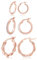 PABBEU Gold Hoop Earrings for Women - Sterling Silver Post, 14k Real Gold, Hypoallergenic Small Hoops Set for Women Men, 13/15/20mm, No Gemstone