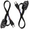 Lamp Cord with Knob Dimmer Switch, Black Wire Plugin, Stripped Ends Ready for Wiring GLADFRESIT, 6 Feet, 180 CM