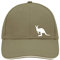 Huuraa Basecap Kangaroo Silhouette Geschenk Olive/Beige Kangaroo Accessoire