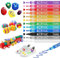 Giloty Acrylstifte für Steine Wasserfest, 12 Farbige Permanent Marker Acrylstifte für Steine Bemalen, Ostereier, Keramik,Holz, Eier, Plastik, Ostern Deko,DIY Leinwand Ostergeschenke Kinder Erwachsene