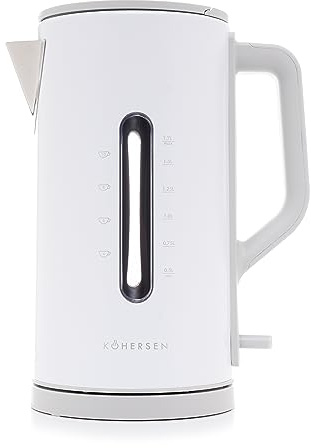 Kohersen Wasserkocher Matt A451, Grau, 3000 W, 1,7 l