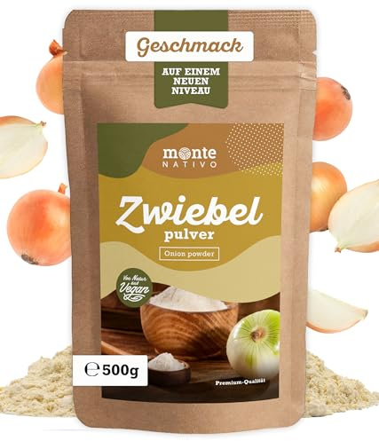 Cipolla in polvere Monte Nativo (500g) - Cipolla secca macinata | Ideale per cucinare - Onion Powder - Spezie pure
