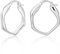 Orecchini in argento 925 da donna, piccoli orecchini a cerchio intrecciati orecchini in argento sterling orecchini a cerchio geometrici piccoli orecchini a cerchio regali di gioielli per ragazze