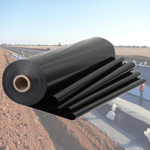 Generisch Schwarze Teichfolie, Teichfolie, Teichfolie, Teichfolie for kleine Teiche, Fischteiche, Brunnen und Wasserfälle, Wassergarten(Size:16x22meter)