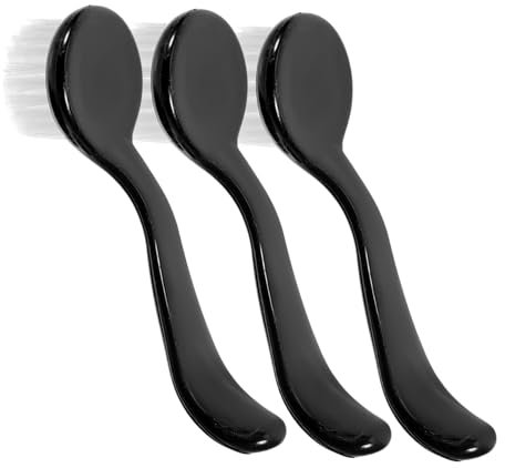 minkissy 3 Stück Manuelles Gesichtsreinigungsbürsten Kleine Hautfreundliche Peeling Gesichtsbürste Langlebig Und Leicht Für Effektive Gesichts Und Nasenreinigung Für Reisen Und Geschenk