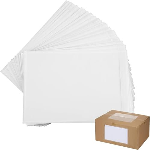 Versandetikettenhüllen, selbstklebend, 15 x 22 cm, transparent, für Etiketten, Rechnungen, 1000 Stück