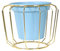 WZTHLF Pot de fleurs d'intérieur nordique en métal pour intérieur ou extérieur (bleu ciel)