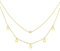 FANCIME Layered Kette Damen mit Plättchen Anhänger, 14K Gelbgold Vergoldet Personalisierte Zarte Mehrreihige Halskette, 925 Sterling Silber Halskette Schmuck für Damen Mädchen