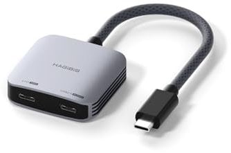 Hagibis AR-Brillenadapter 8K @ 60Hz 4K auf 144Hz USB C Brillen und Lade-Konverter, Netzteil und 100W PD Set für XREAL, Viture, Rokid, Steam Deck, ROG Ally