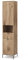 Vicco Armoire de Salle de Bain Eliza, Chêne Viking, 40 x 190 cm avec Portes, et tiroir