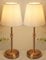 HSLighting Cordless Table lamp Touch Control, 2 Pack Battery Operated Fabric Shade Desk Lamp with Brightness 5%-100% Stepless Dimmable Rechargeable Bedside Lamp for Dining Room Bedroom Bedside Bar