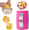 Egg Cracker Tool,Upgraded Stainless Steel Egg Cutter Egg Cracker Tool for Raw Eggs,Quickly Cutting Off Cooked Eggs for Home Kitchen Use (1PCS-Pink)