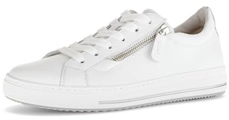 Gabor Damen Low-Top Sneaker, Frauen Halbschuhe,Leichte Mehrweite (G),dad Shoes,straßenschuhe,Strassenschuhe,Weiss (Multic.),40 EU / 6.5 UK