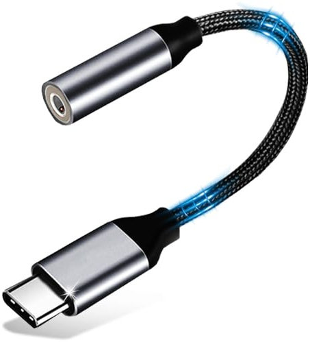 USB Type C to 3.5mm Headphone Jack Adapter, USB C to Aux Audio Dongle Cable Cord, Compatible with iPhone 16/15/Pro/Max, Samsung Galaxy S24 S23 S22 S21, Google Pixel, iPad Pro, MacBook Pro Air