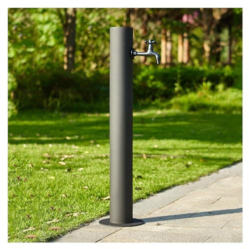 Edelstahl Garten Wassersäule, Freistehender Gartenschlauch Ständer Mit Wasserhahn, Für Garten Bauernhof Bewässerung Bewässerung, Bodenmontage Wasserhahn Säulen