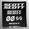 Stickersland® Aufkleber-Set kompatibel mit Rahmen MTB Mountainbike und Helm | Decals Aufkleber für Fahrrad Schriftzug Logos | Stickersland® – Scot (mattweiß)