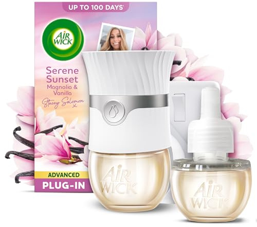 Air Wick Serene Sunset Advanced Electrical Plug-in Kit 19ml, Lasts for up to 100 Days, Air Freshener