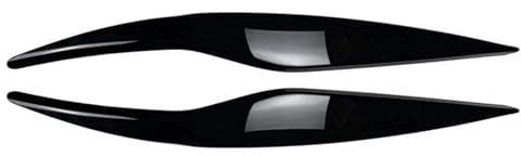adesivi per sopracciglia automatici Cornice di copertura for palpebre sopracciglio fari auto, for Ford, for Fiesta MK6 2008-2012(Glossy Black)