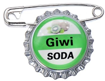 Colourful Fruit Soda Bottle Cap Pin Brooch Drip Badge, Cc1778