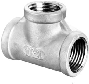 Raccordo a T con filettatura maschio-femmina in acciaio inossidabile 304 Raccordo for tubo BSPT 1/4 3/8 1/2 3/4 1 1-1/4 1-1/2 2(WHITE,3/8)
