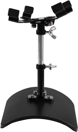 Fangxuee Metal Guitar Support Bracket Foot Stool Leg Rest Stand for Acoustic for Bass Guitar Handrest