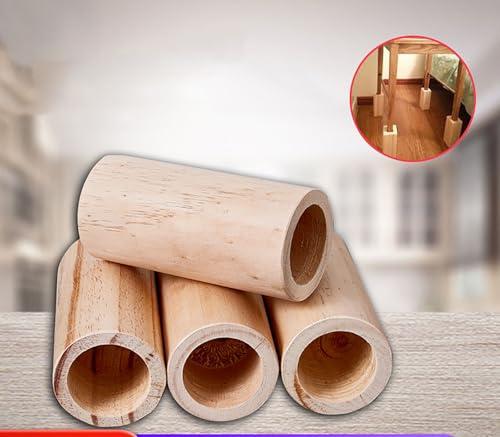 Rehausseurs de lit robustes – Élévateurs de meubles en bois pour projets de bricolage, canapé, chaise, table, pieds solides pour le rangement, 5,3 cm x 15 cm