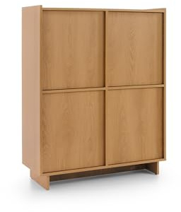 3xE Living Kommode, karamellfarbene Eiche, 98 x 124 x 39 cm