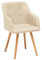 invicta INTERIOR Design Stuhl Scandinavia MEISTERSTÜCK Buche Gestell Natur mit Armlehne im Retro Trend Esszimmerstuhl Esszimmer