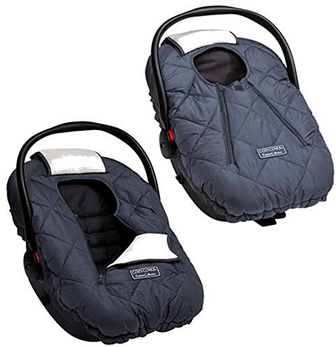 Cozy Cover Premium Säuglingsautositzbezug (Charcoal) mit Polarfleece - Die branchenführende Babytragebezug von über 5,5 Millionen Müttern für die Warmhaltung Ihres Babys.