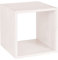 BioKinder Regalwürfel Laura Cube Würfelregal Regal Regalelement offen, beidseitig nutzbar, stapelbar, aus zertifiziertem Massivholz Kiefer weiß 40 x 40 x 40 cm
