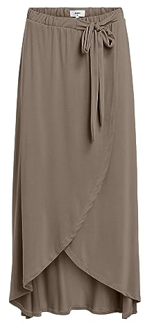 Object Jannie Midi Wrap Skirt, Fossil, S
