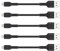 10cm Cavo iPhone Corto, 5 Pezzi Cavo Caricatore USB Lightning Originale Cavo Ricarica MFi Per Apple iPhone 13 12 11 Pro Max Xs Xr X 8 7 6 Plus 5 SE iPad Air/mini-Nero